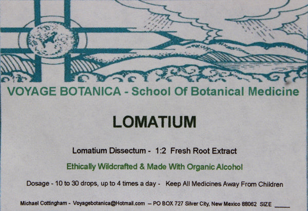 LOMATIUM ROOT EXTRACT  ( Lomatium dissectum ) -   2 ounce size -
