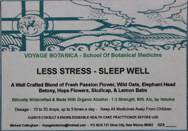 LESS STRESS - SLEEP WELL FORMULA EXTRACT  - 4 ounce size