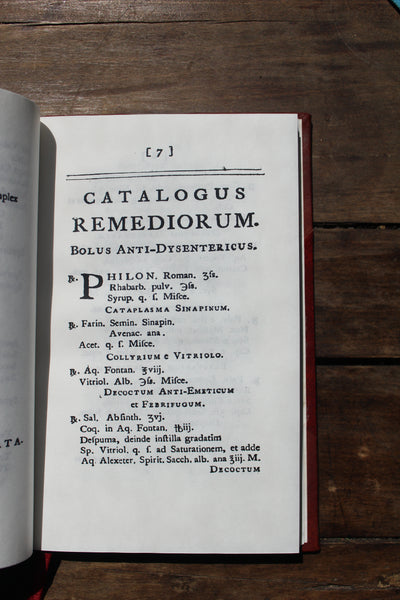 Medulla Medicine Universae : or a new compendious dispensatory  / by the king's physicians  - by Anonymous - 1749 - Leather-Bound Modern Reprint