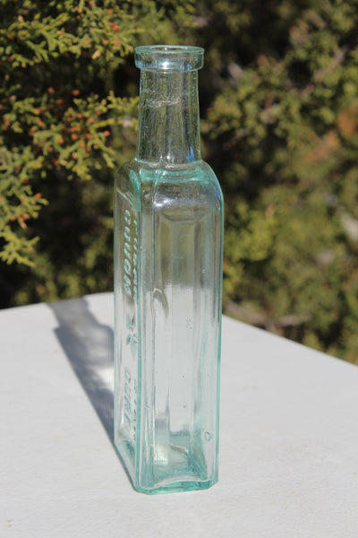 Old Apothecary Bottle  - Circa 1880 - 1890's -  POLAR STAR COUGH CURE - Mint Condition   -  Please No Discount Codes On This Listing