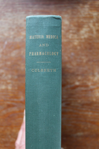 Materia Medica and Pharmacology 1927 Culbreth Hardcover - EXCELLENT REFERENCE