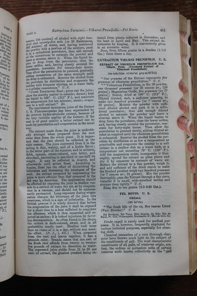 Dispensatory of the United States Remington & Wood  20th Ed. 1918 Cloth Bound Illus - An Inexpensive and Usable Copy!