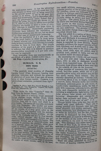 Dispensatory of the United States Remington & Wood  20th Ed. 1918 Cloth Bound Illus - An Inexpensive and Usable Copy!