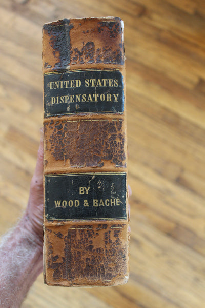 1849 United States Dispensatory Leather Hard Cover Eighth Edition