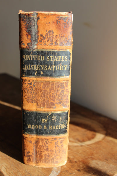 1849 United States Dispensatory Leather Hard Cover Eighth Edition