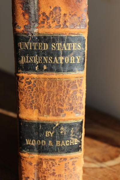 1849 United States Dispensatory Leather Hard Cover Eighth Edition