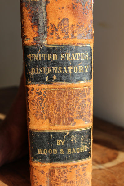 1849 United States Dispensatory Leather Hard Cover Eighth Edition