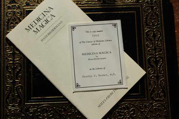 MEDICINA MAGICA by Biedermann The Classics of the Medicine Library HC RARE 1986 - Limited Edition Copy #19782