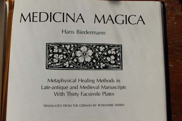 MEDICINA MAGICA by Biedermann The Classics of the Medicine Library HC RARE 1986 - Limited Edition Copy #19782