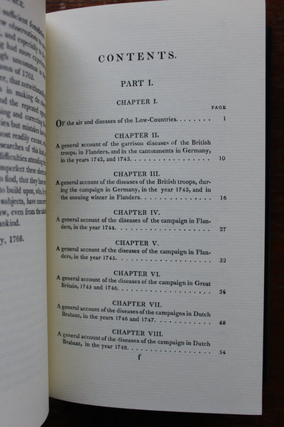 Observations on the Diseases of the Army. The Classics of Medicine Library - Beautiful Leather Reprint of Classic 1810 Work