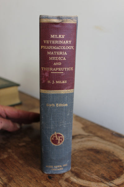 Veterinary Pharmacology Materia Medica Therapeutics. H J Milk. 1949. 6th Ed.