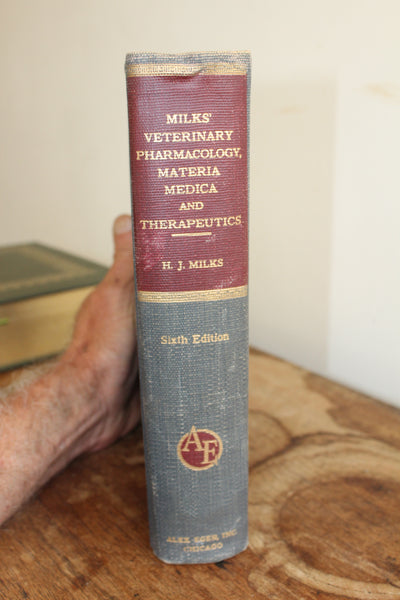 Veterinary Pharmacology Materia Medica Therapeutics. H J Milk. 1949. 6th Ed.
