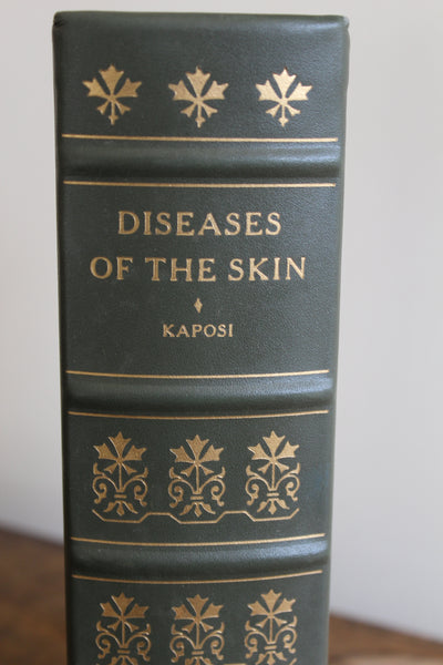 The Classics of Medicine Library "Diseases of the Skin" Moriz Kaposi Leather Bound Reprint of 1895 Classic Work