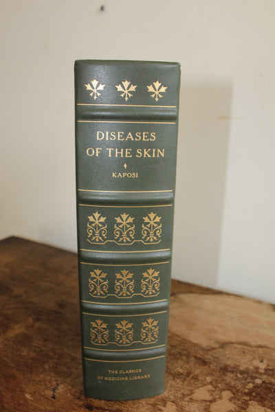 The Classics of Medicine Library "Diseases of the Skin" Moriz Kaposi Leather Bound Reprint of 1895 Classic Work