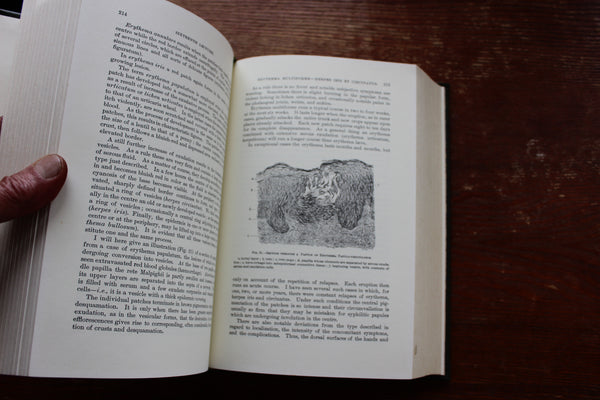 The Classics of Medicine Library "Diseases of the Skin" Moriz Kaposi Leather Bound Reprint of 1895 Classic Work