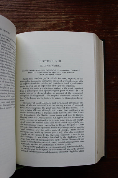 The Classics of Medicine Library "Diseases of the Skin" Moriz Kaposi Leather Bound Reprint of 1895 Classic Work