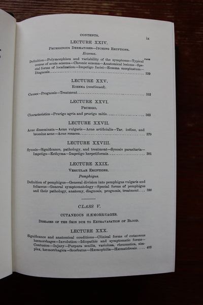 The Classics of Medicine Library "Diseases of the Skin" Moriz Kaposi Leather Bound Reprint of 1895 Classic Work