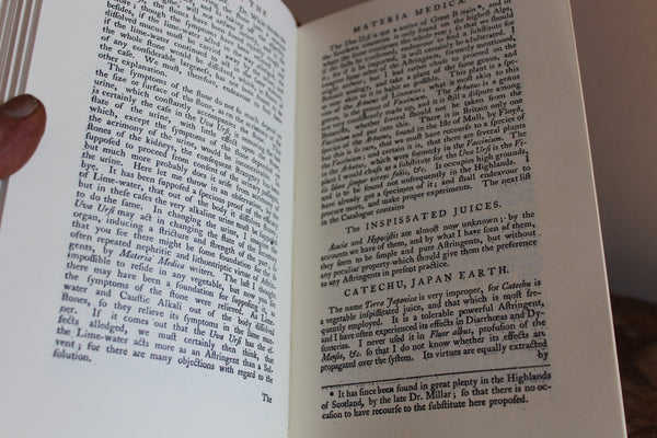 Classics of Medicine Library:  Materia Medica - William Cullen M.D., 1773 Leather Bound Reprint