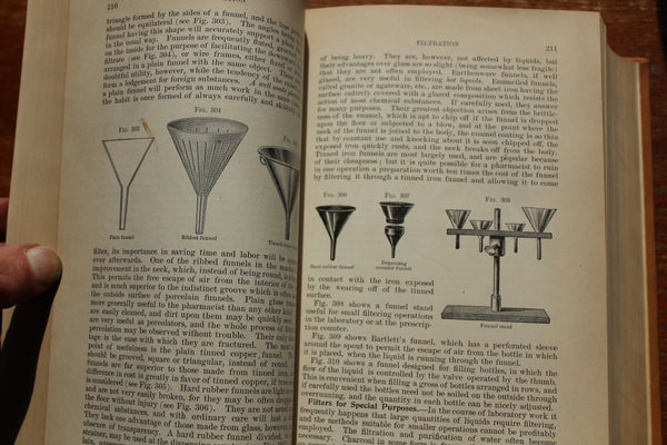 Practice of Pharmacy 5th Edition 1907 Joseph P Remington Illustrated Book RARE - THE Foundation of ALL Herbal Medicine Pharmacy started with this book!