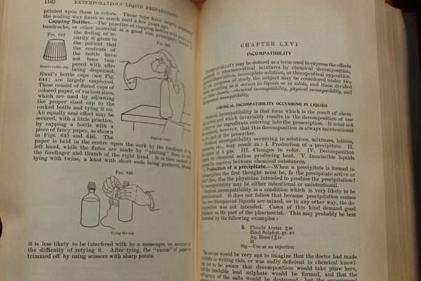 Practice of Pharmacy 5th Edition 1907 Joseph P Remington Illustrated Book RARE - THE Foundation of ALL Herbal Medicine Pharmacy started with this book!