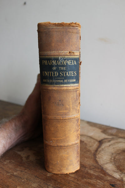 1916 PHARMACOPEIA OF THE UNITED STATES 9th Decennial Rev Hardcover Book