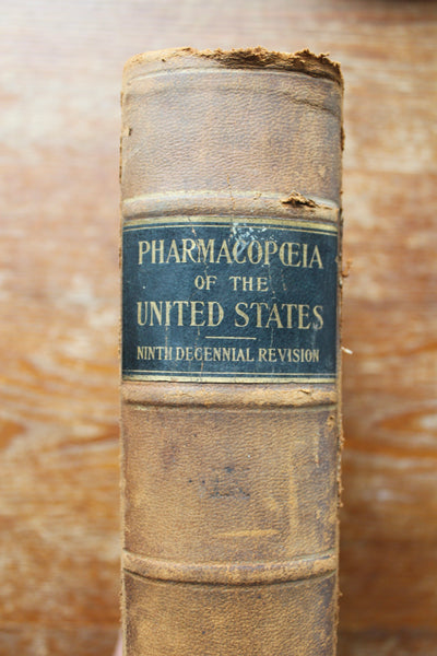 1916 PHARMACOPEIA OF THE UNITED STATES 9th Decennial Rev Hardcover Book