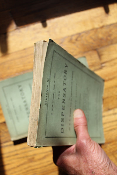1890 THE DISPENSATORY - 16th Edition - Wood, Remington, & Sadtler, - In 7 Parts (paper edition) Extremely Rare