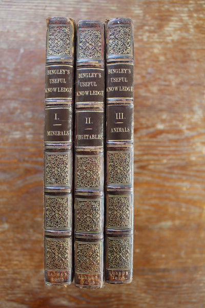 1825 - Useful Knowledge: or a familiar account of the various productions of Nature, Mineral, Vegetable, and Animal, which are chiefly employed for the use of Man: 4th Ed., 3 Vols
