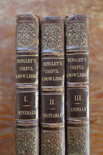 1825 - Useful Knowledge: or a familiar account of the various productions of Nature, Mineral, Vegetable, and Animal, which are chiefly employed for the use of Man: 4th Ed., 3 Vols