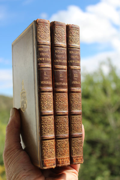 1825 - Useful Knowledge: or a familiar account of the various productions of Nature, Mineral, Vegetable, and Animal, which are chiefly employed for the use of Man: 4th Ed., 3 Vols