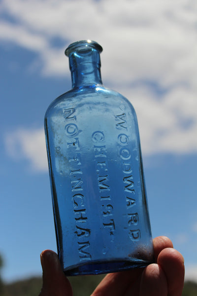 SPECIAL FUND RAISER - (4) Spectacular OLD MEDICINE BOTTLES - Beautiful Display -