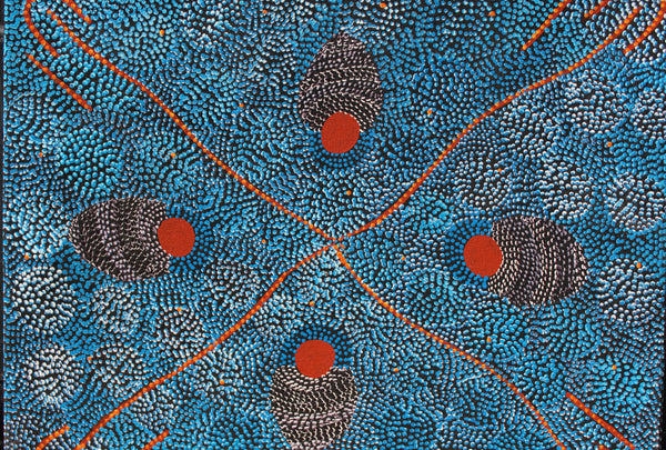 FUND RAISER -  Original Australian Aboriginal Dot Painting   " Sugar Bag" By famous Artist - Janet Forrester  - Please No Discount Codes On This Listing!