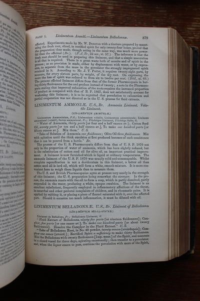 1891 The Dispensatory of the United States by Wood & Bache 16th Edition