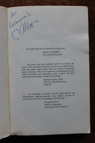 Medicinal Plants of the Mountain West by Michael Moore, SIGNED  FIRST EDITION