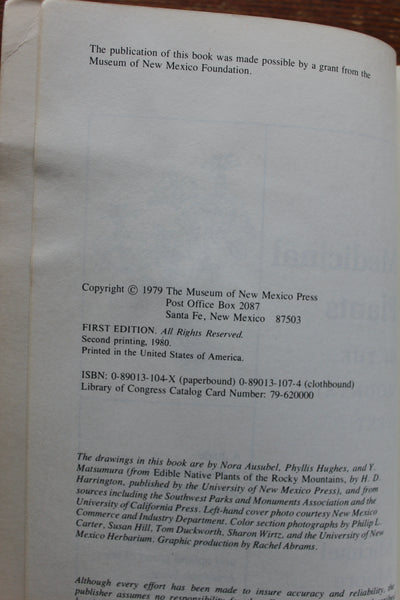 Medicinal Plants of the Mountain West by Michael Moore, SIGNED  FIRST EDITION