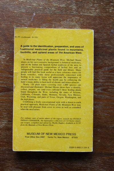 Medicinal Plants of the Mountain West by Michael Moore, SIGNED  FIRST EDITION