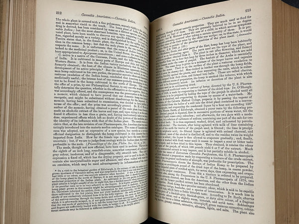 The Dispensatory of the United States of America; George B. Wood and Franklin Bache; J. B. Lippincott, Philadelphia; 1882; 14th edition; 1879 pages. BEAUTIFUL COPY!