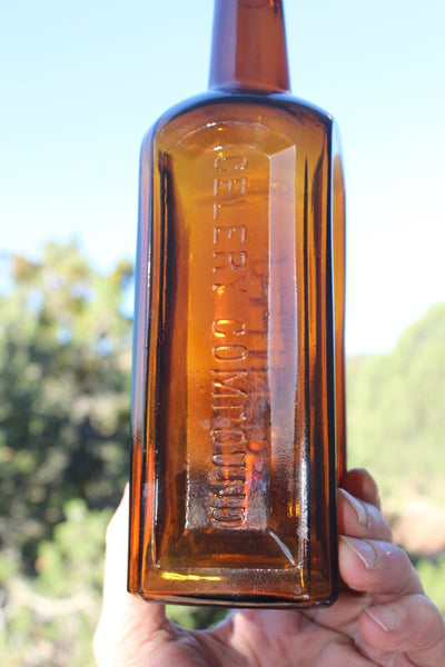 MEDICINE BOTTLE PAINE'S CELERY COMPOUND Near Mint Condition