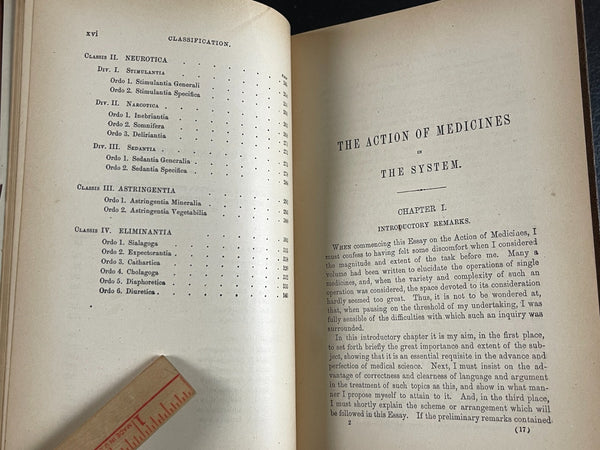 1874   The Action of Medicines in the System, Headland, Pharmaceutical & Medicine