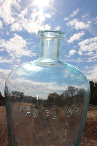 FUND RAISER - Medicine Pharmacy Bottle NEWBRO'S HERPICIDE FOR THE SCALP - RARE LARGE 128 oz.