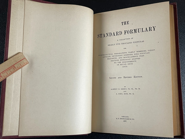 1897 Formulary, 5000 Medicine Remedies Chemistry Druggist Soda Recipe Book = Lots of Great Plant Medicine Formulas! A Good Prepper Book too!