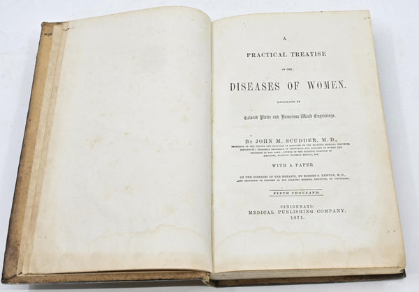 Eclectic JOHN SCUDDER - A Practical Treatise on the Diseases of Women - original 1871 - An Early Eclectic Medicine Work