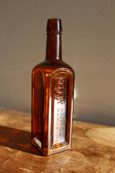 MEDICINE BOTTLE PAINE'S CELERY COMPOUND Near Mint Condition