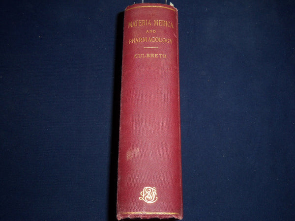 1917 MATERIA MEDICA AND PHARMACOLOGY BOOK MANUAL 6TH EDN - CULBRETH   Hardcover - EXCELLENT REFERENCE