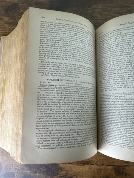 1885 Dispensatory of the United States of America 15th Ed. - Medical Compendium  - Hundreds and Hundreds of Plant Medicines!