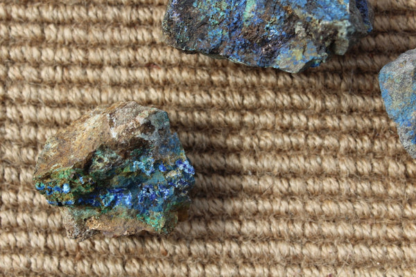 Fund Raiser - MINERAL Rare - Old Spanish Workings From The 1600's AZURITE Lot #3- 1 Pound - Healing Stone!