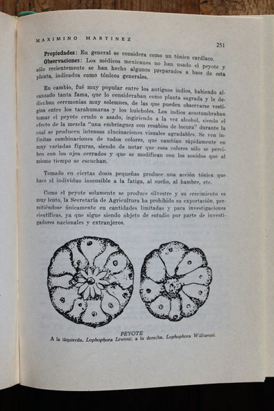 Ethnobotany Las Plantas Medicinales de Mexico Martinez RARE An Excellent Work On Medicine Plants!