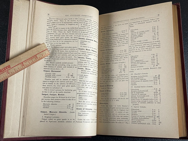 1897 Formulary, 5000 Medicine Remedies Chemistry Druggist Soda Recipe Book = Lots of Great Plant Medicine Formulas! A Good Prepper Book too!