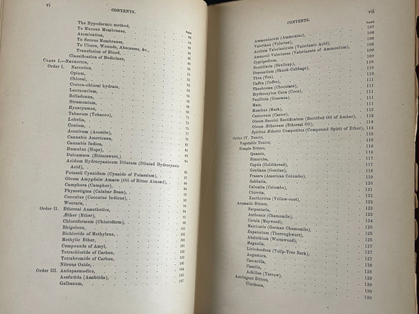 1876 Materia Medica, Biddle, Medicinal Plants, Poison Antidotes, etc. - Very Good Condition of Scarce Work
