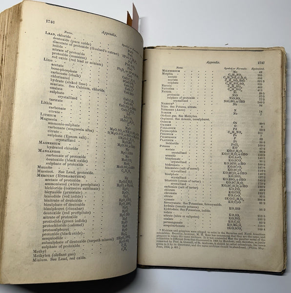 Dispensatory of the United States Wood & Bache 13th Ed. 1872 Leather Bound Illus - An Inexpensive and Usable copy!